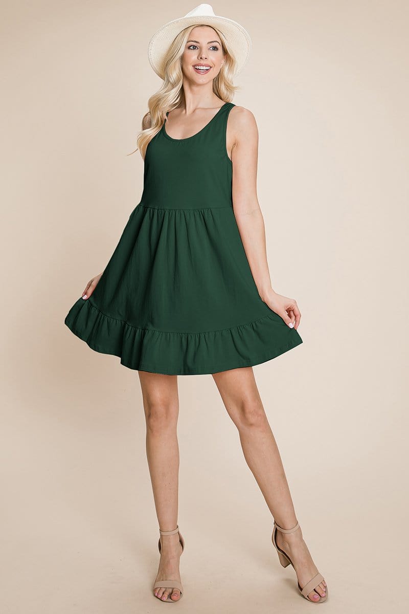 Tiered Cami Loose Layered Flowy Mini Dress